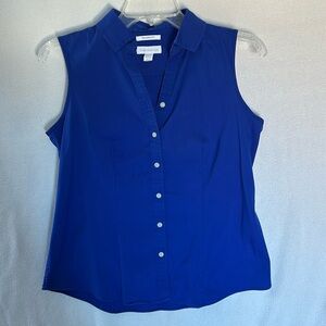 Charter Club Sleeveless Button-Up Shirt